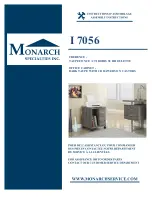 Monarch Specialties I 7056 Assembly Instructions Manual preview