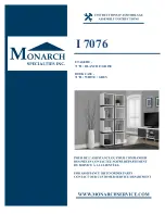 Preview for 1 page of Monarch Specialties I 7076 Assembly Instructions Manual