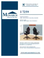 Monarch Specialties I 7259 Assembly Instructions Manual preview