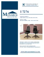 Preview for 1 page of Monarch Specialties I 7276 Assembly Instructions Manual