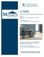 Preview for 1 page of Monarch Specialties I 7295 Assembly Instructions Manual