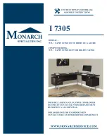 Monarch Specialties I 7305 Assembly Instructions Manual preview