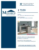 Monarch Specialties I 7359 Assembly Instructions Manual preview