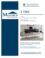 Monarch Specialties I 7382 Assembly Instructions Manual preview