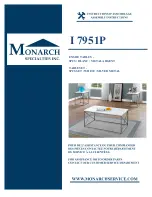 Preview for 1 page of Monarch Specialties I 7951P Assembly Instructions Manual