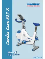 Monark cardio care 827 x Manual preview