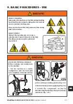 Preview for 115 page of Mondolfo Ferro Startline S 421 Operator'S Manual