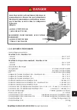 Preview for 179 page of Mondolfo Ferro Startline S 421 Operator'S Manual