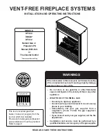 Preview for 1 page of Monessen Hearth DBX24 Installation And Operating Instructions Manual