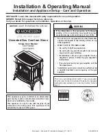 Preview for 1 page of Monessen Hearth Double Door VFCS30DNV Installation & Operating Manual