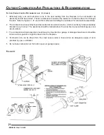 Preview for 22 page of Monessen Hearth HWB700HB Installation, Operation And Maintenance Manual