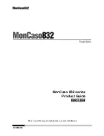 Moneual 832 series Product Manual preview