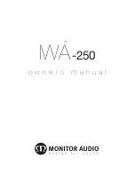 Preview for 1 page of Monitor Audio IWA-250 Owner'S Manual