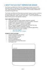 Preview for 3 page of Monnit PoE-X Duct Temperature Sensor User Manual