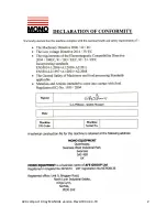 Preview for 2 page of Mono 323 Compact Operating And Maintenance Manual