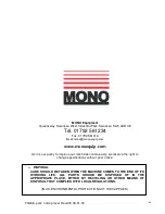 Preview for 40 page of Mono PARK n RIDE Operating And Maintenance Manual