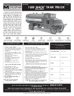 Preview for 1 page of Monogram 1926 Mack Bulldog Tank Truck Assembly Manual