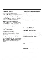 Preview for 2 page of Monroe 8130X User Manual