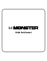 Monster iCable Dock Connect User Manual And Warranty Information preview