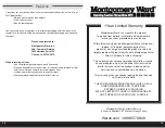 Preview for 10 page of Montgomery Ward FC950B Instruction Manual