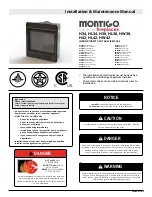 Preview for 1 page of Montigo H38 Installation & Maintenance Manual