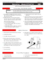 Preview for 12 page of Montigo HT34-PV Series Installation, Operation & Maintenance Manual