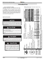 Preview for 4 page of Montigo RP620 Series Installation & Maintenance Manual