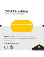 Preview for 1 page of Monument 217A12 Owner'S Manual & Installation Instructions