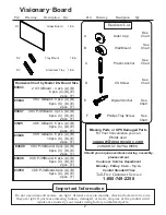 Preview for 2 page of Mooreco Best-Rite Visionary BST-83845-XX Assembly Instructions