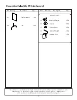 Preview for 2 page of Mooreco Essentials 62541 Assembly Instructions