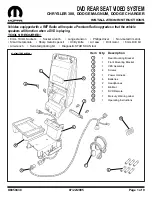 Mopar DVD REAR SEAT VIDEO SYSTEM Installation Instructions Manual preview