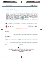 Preview for 10 page of Moretti Mopedia RP748 Instruction Manual