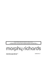 Preview for 12 page of Morphy Richards 48920 Instructions Manual