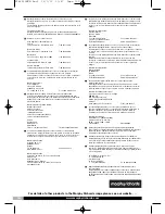 Preview for 120 page of Morphy Richards FoodFusion Mix Kitchen machine Instructions Manual