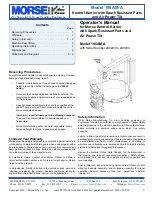 morse 195AM-A Operator'S Manual preview