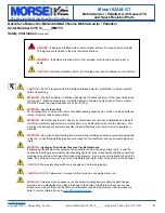 Preview for 2 page of morse 82AM-GT Operator'S Manual