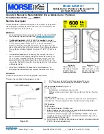 Preview for 3 page of morse 82AM-GT Operator'S Manual