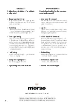 Preview for 36 page of Morso 2B Standard Instructions For Installation And Use Manual