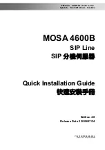 Mosa 4600B Quick Installation Manual preview