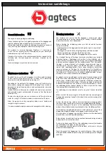 Preview for 2 page of motea Bagtecs XB38 Instruction Manual