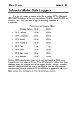 Preview for 11 page of Motec Race Grade M GPS BL V3 User Manual