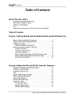 Preview for 4 page of Motion Computing M1200 User Manual