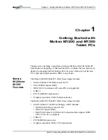 Preview for 8 page of Motion Computing M1200 User Manual