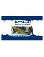 MOTORader Motorcycle GPS User Manual preview