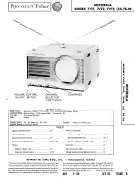 Preview for 1 page of Motorola 7VT1 Series Service Manual