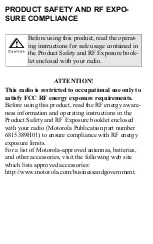 Preview for 2 page of Motorola Alpha CB PRO User Manual