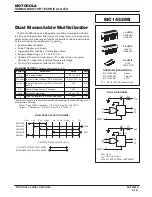 Preview for 359 page of Motorola CMOS Logic Manual