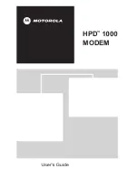 Motorola HPD 1000 User Manual preview