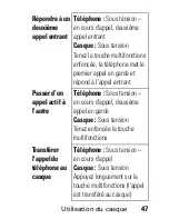 Preview for 49 page of Motorola HS801 Manual