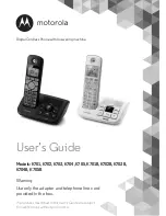 Motorola K701 User Manual preview